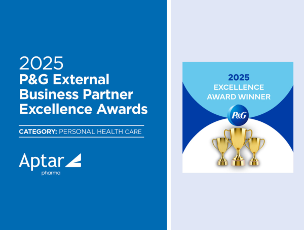 Aptar Pharma Consumer Healthcare Wins 2025 P&G External Supplier Award